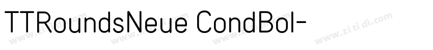 TTRoundsNeue CondBol字体转换
